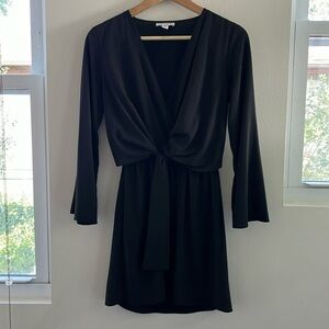 Topshop Tiffany Knot Black Dress